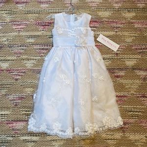 Crayon Kids Pink Princess white dress